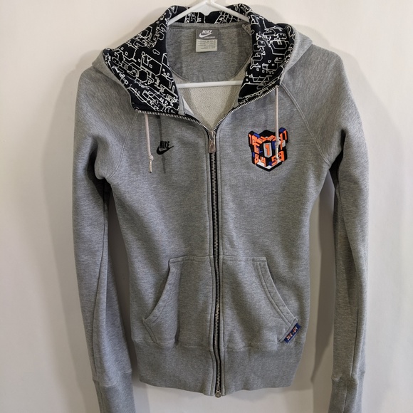 Nike Tops - 🔥Nike Hoodie Light Grey Women's XS Organic Cotton
